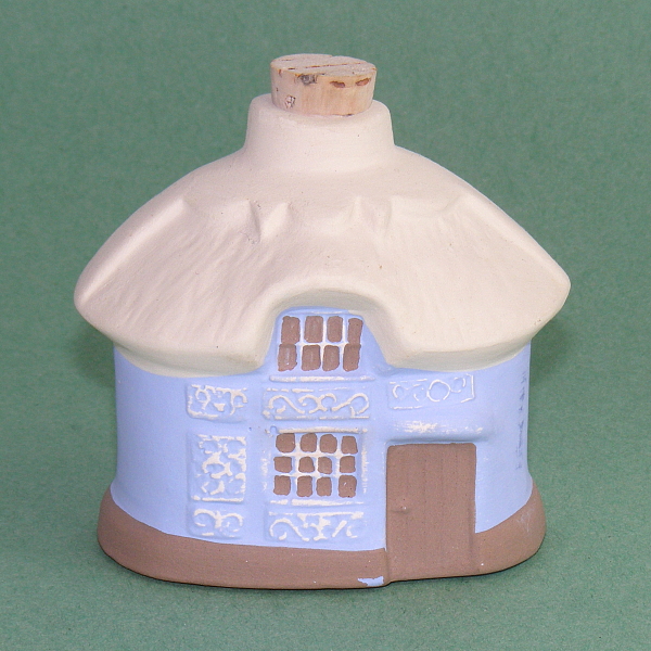 Image of the blue Fragrant Homes cottage made by Mudlen End Studio